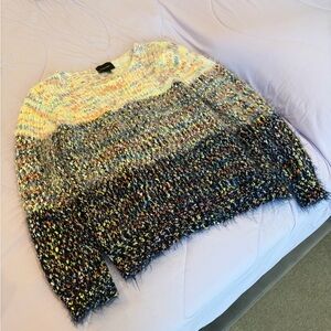 Anthropologie Multicolor Crew Neck Sweater